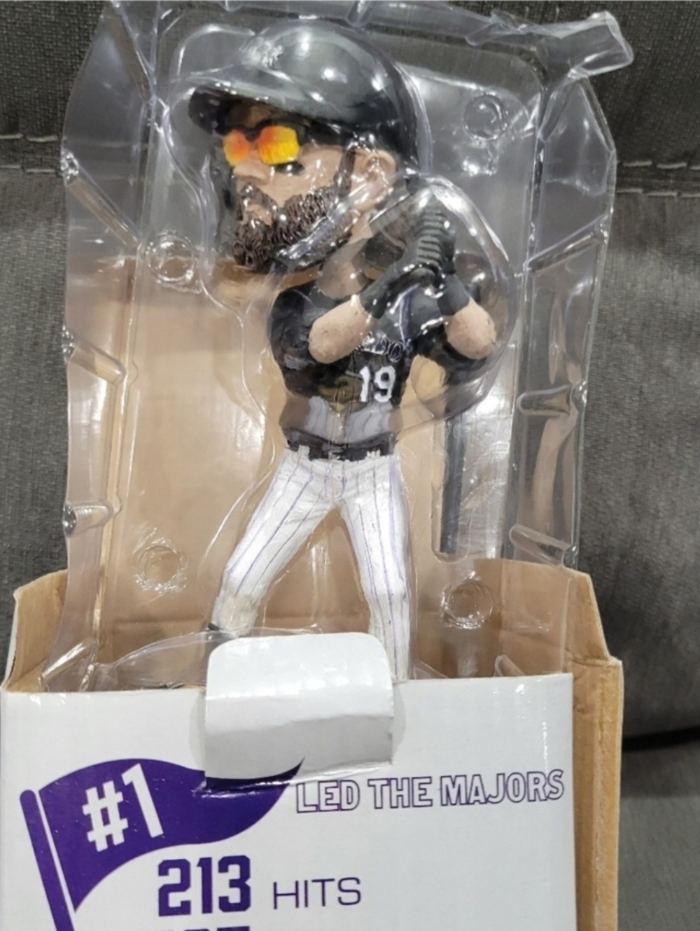 New In Box! 2017 Charlie Blackmon Colorado Rockies Batting Champion Bobblehead